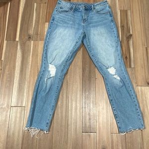 Articles of society ripped jeans straight leg jeans size 28,worn but not stained